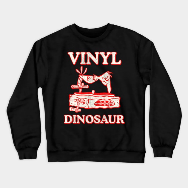 Vinyl Dinosaur Crewneck Sweatshirt by darklordpug